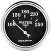 Autometer Street Rod Old Tyme Black Short Sweep Electric Water Temperature gauge 2 1/16" (52.4mm)