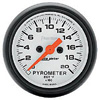 Autometer Phantom Full Sweep Electric Pyrometer gauge 2 1/16" (52.4mm)