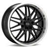 Advanti Racing A4 Kudos 18" Black Rims - Acura RSX 02-04