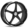 Advanti Racing B2 Denaro 18" Black Rims - Acura RSX 02-04